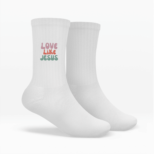 Socken "Love,Like,Jesus" - by-grace.store