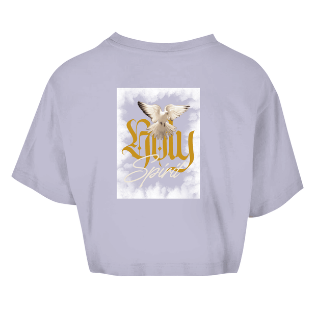 Damen Oversize Crop Top "Holy Spirit" - by-grace.store