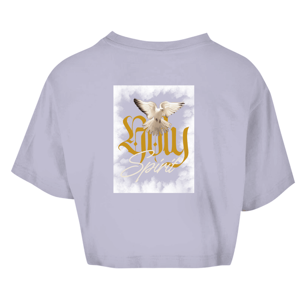 Damen Oversize Crop Top "Holy Spirit" - by-grace.store