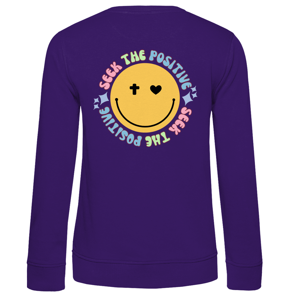 Damen Premium Bio Sweatshirt "Seek the Positive" - by-grace.store