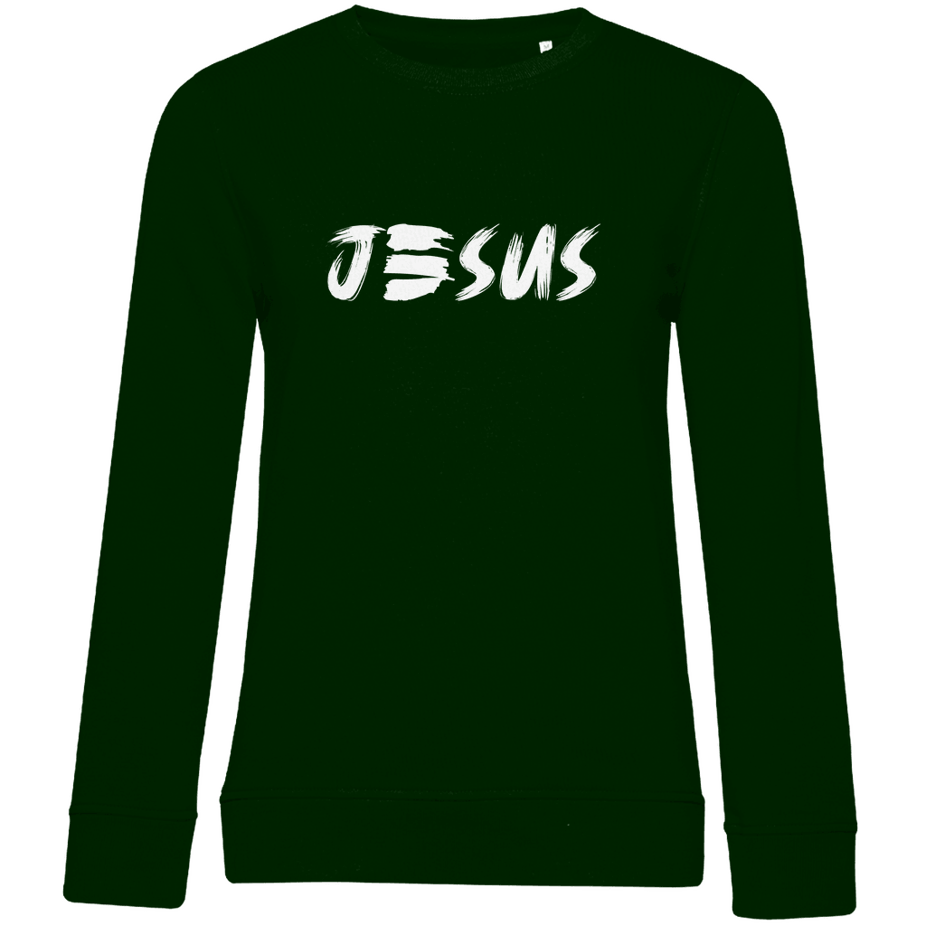 Damen Premium Bio Sweatshirt "JESUS" - by-grace.store