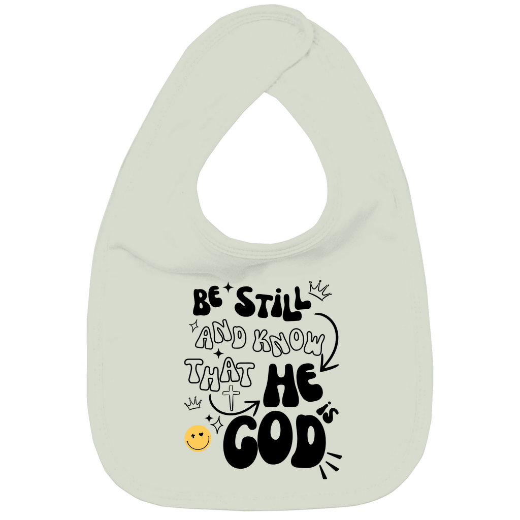 Kinder Bio Lätzchen "He is God" - by-grace.store