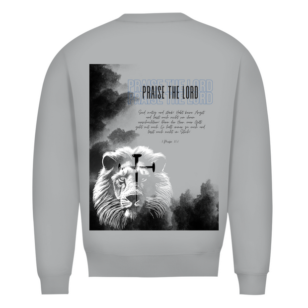 Herren Premium Bio Sweatshirt "Lion" - by-grace.store