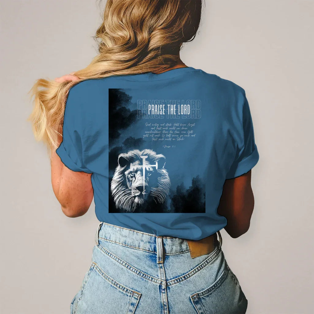 Damen T-Shirt Kreuz - by-grace.store