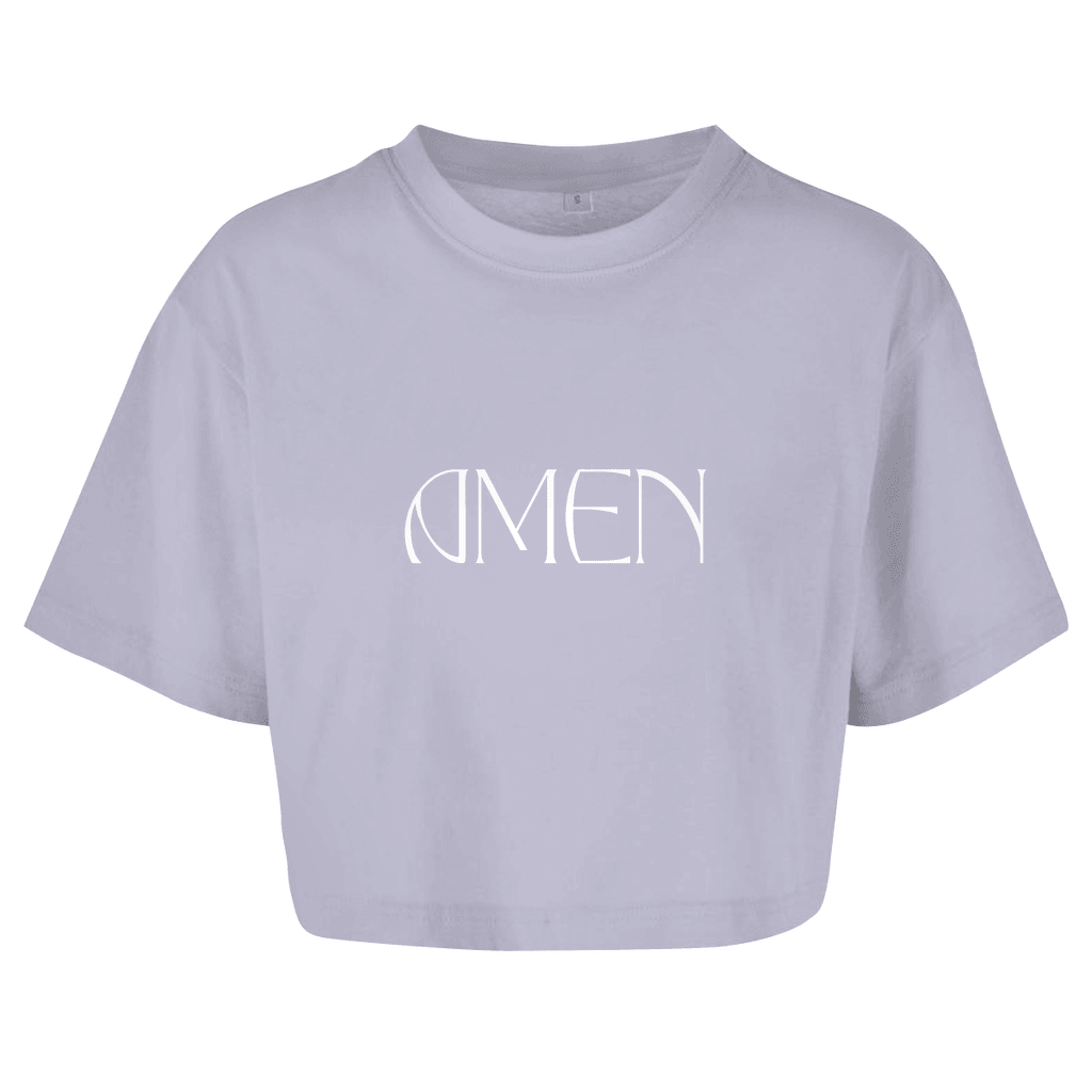 Damen Oversize Crop Top 