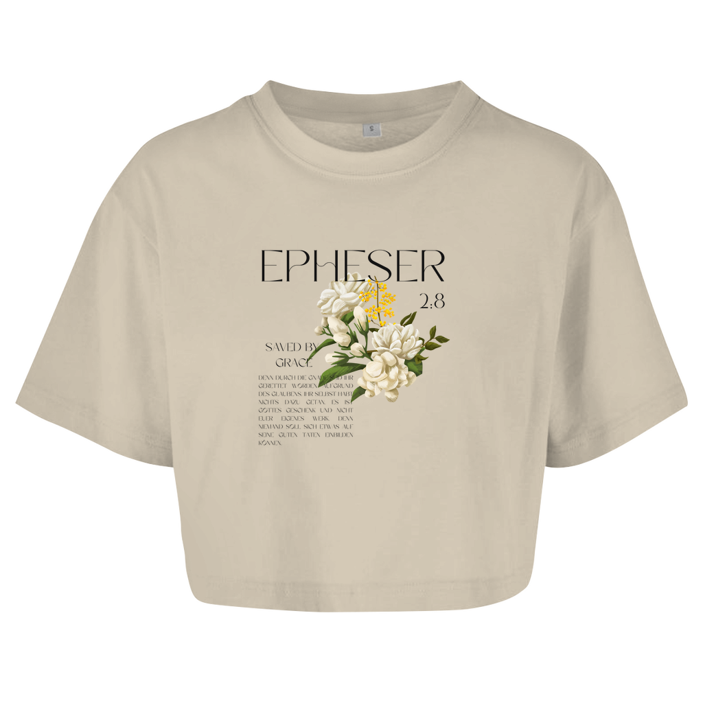 Damen Oversize Crop Top 