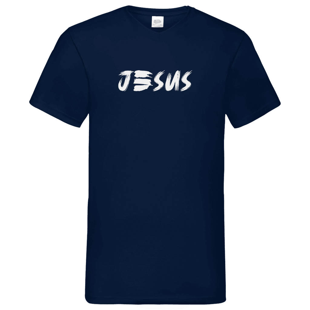 Herren Basic V-Neck T-Shirt 