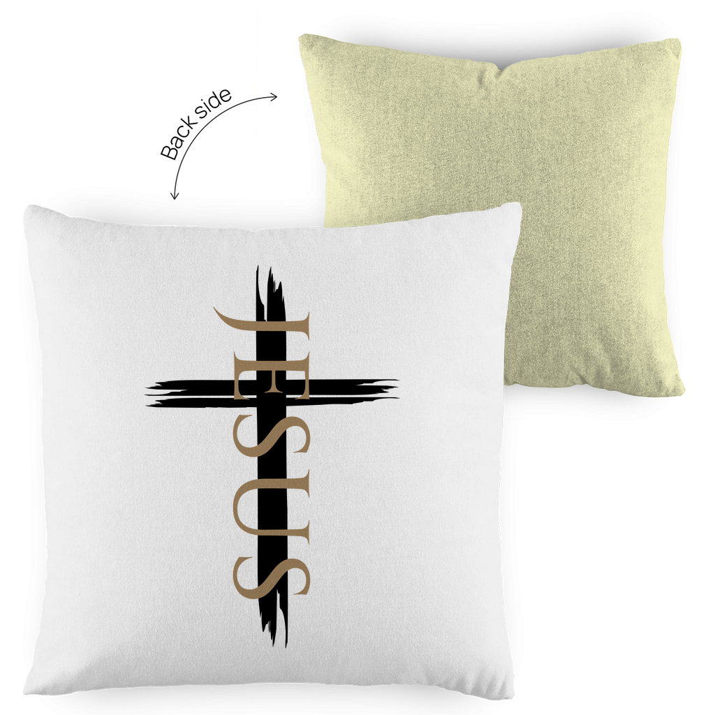 Kopfkissen zweifarbig "Jesus Kreuz" - by-grace.store