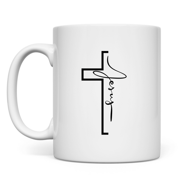 Keramiktasse "Jesus Cross" - by-grace.store