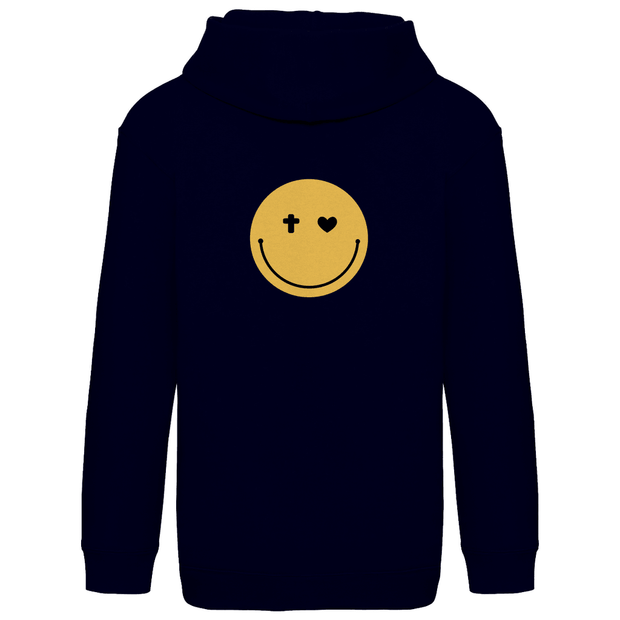 Kids Basic Hoodie "Smiley" - by-grace.store