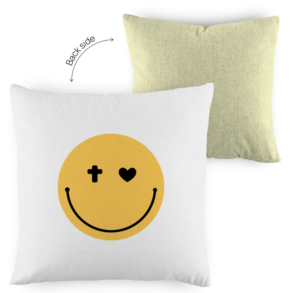 Kopfkissen zweifarbig "Smiley" - by-grace.store