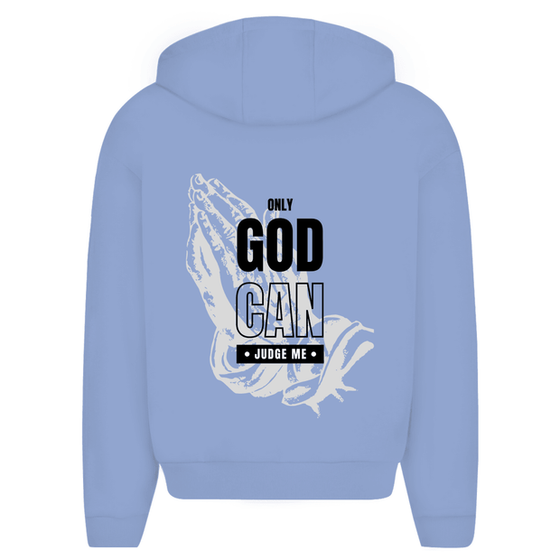 Herren Oversize Zipper Hoodie "Judge me" - by-grace.store