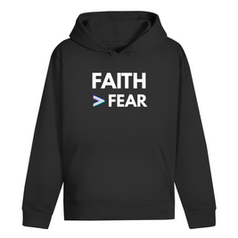 Unisex Faith > Fear Hoodie schwarz