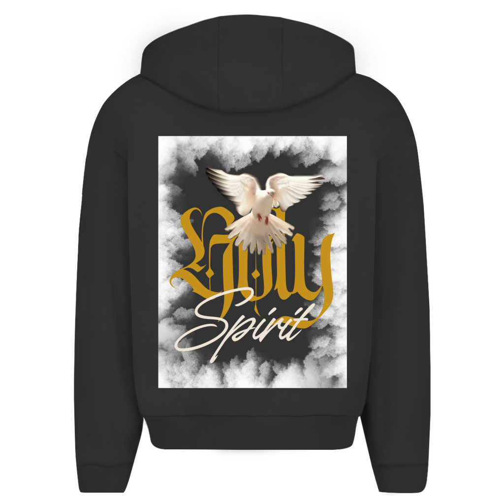 Herren Oversize Zipper Hoodie "Holy Spirit" - by-grace.store