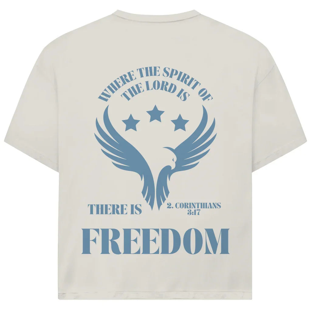 Freedom Oversize T-Shirt | 2. Korinther 3:17 | Vorder- & Rückendruck | JJ Streetwear