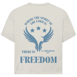 Freedom Oversize T-Shirt | 2. Korinther 3:17 | Vorder- & Rückendruck | JJ Streetwear