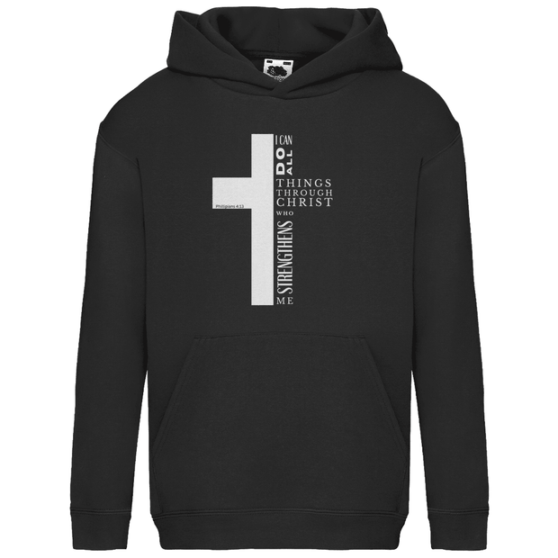 Kids Basic Hoodie "I can do all" - by-grace.store
