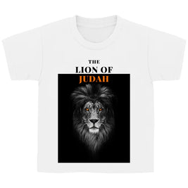 Kinder T-Shirt „Lion of Judah“ – Christliches Löwen-Motivshirt für Jungen & Mädchen | byGraceStore