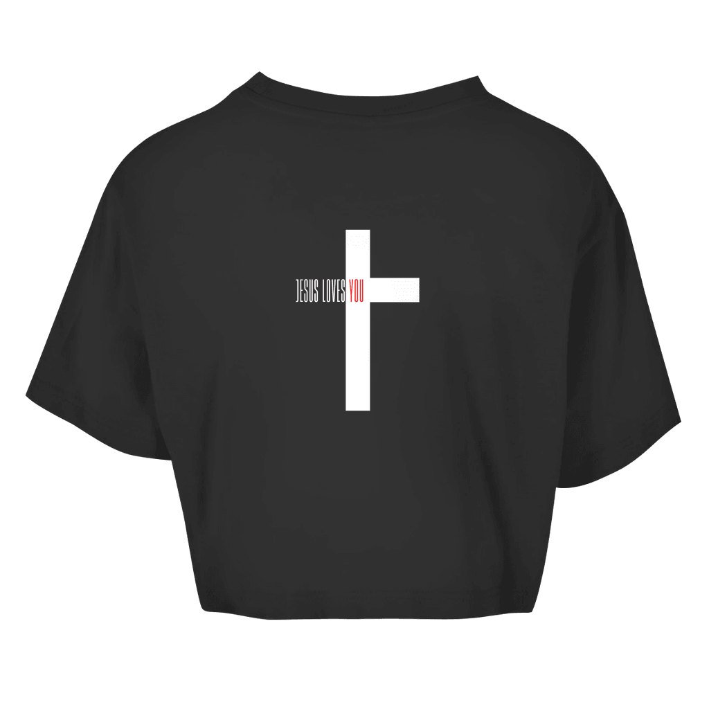 Damen Oversize Crop Top 