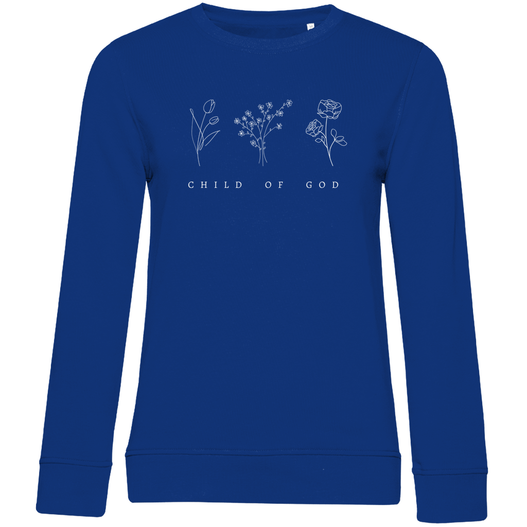 Damen Premium Bio Sweatshirt "Child of God" - by-grace.store