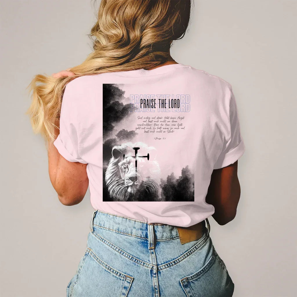 Damen T-Shirt Kreuz - by-grace.store