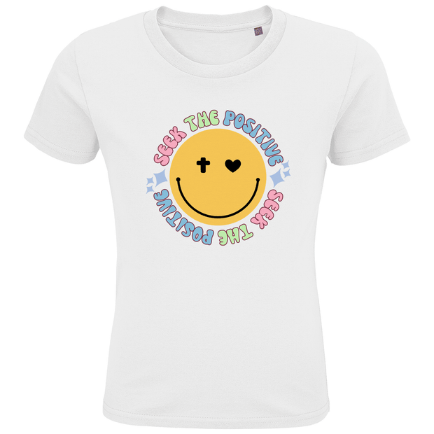 Kids Premium Bio T-Shirt "Seek the Positive" - by-grace.store