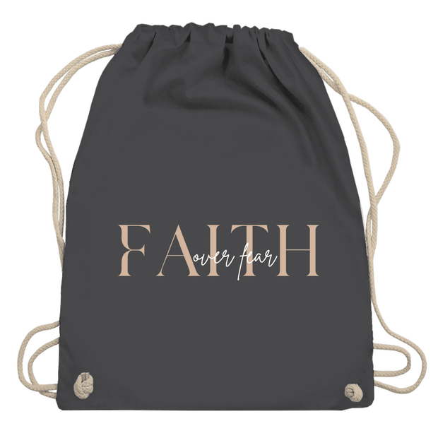 Turnbeutel "Faith over Fear" - by-grace.store