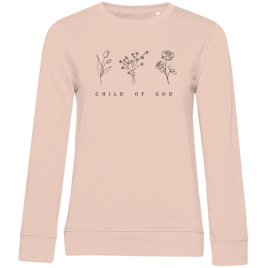 Damen Premium Bio Sweatshirt "Child of God" - by-grace.store