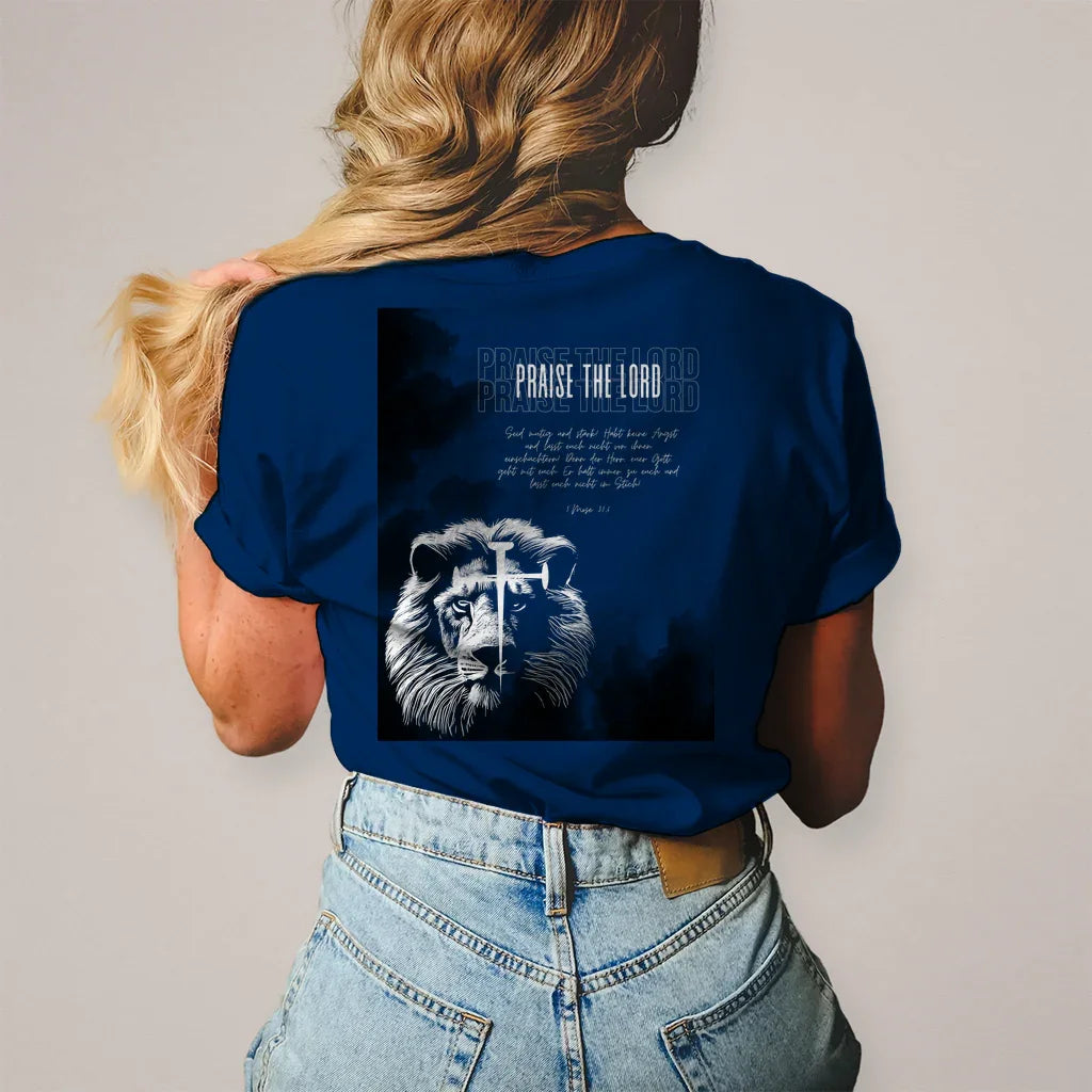 Damen T-Shirt Kreuz - by-grace.store