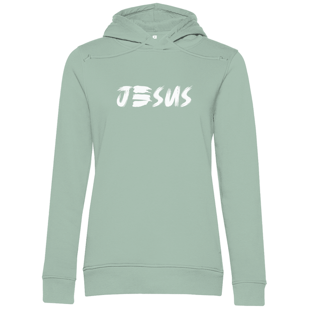 Damen Premium Bio Hoodie "JESUS" - by-grace.store