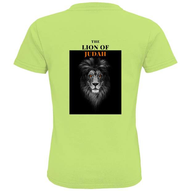 Kids Premium Bio T-Shirt "Lion of Judah" - by-grace.store