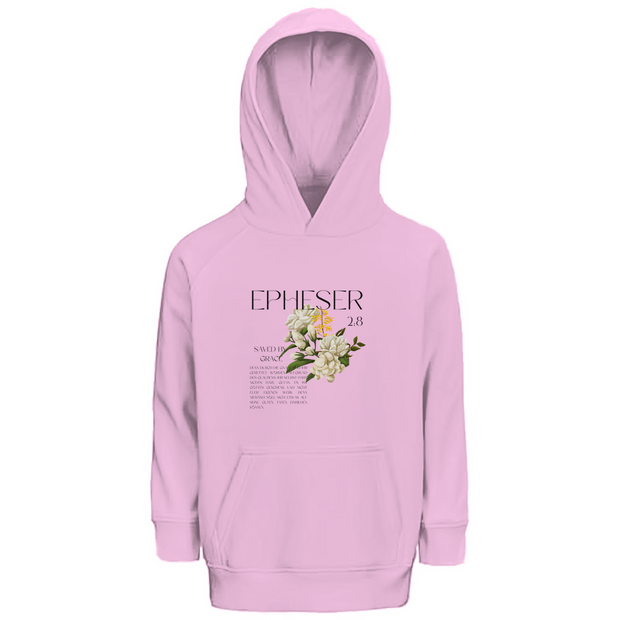 Kinder Premium Bio Hoodie "Saved" - by-grace.store