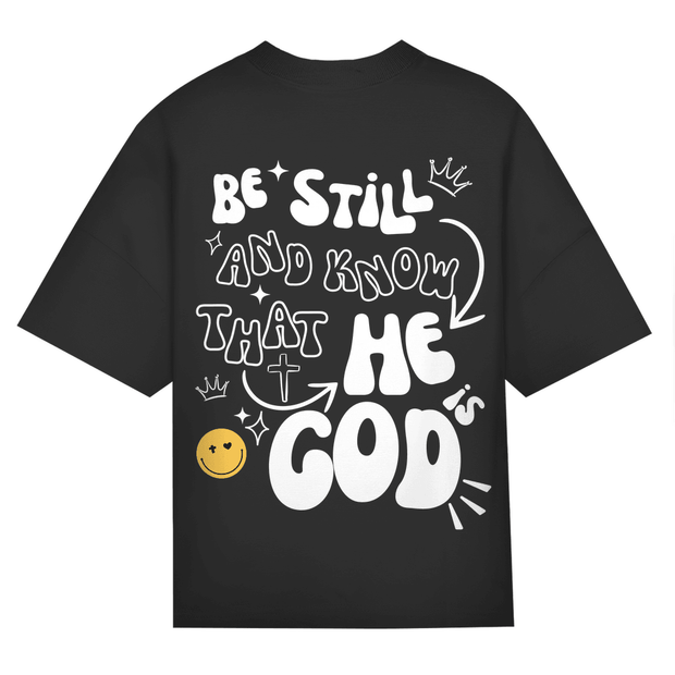 ST/ST Oversize T-Shirt "He is God" - by-grace.store