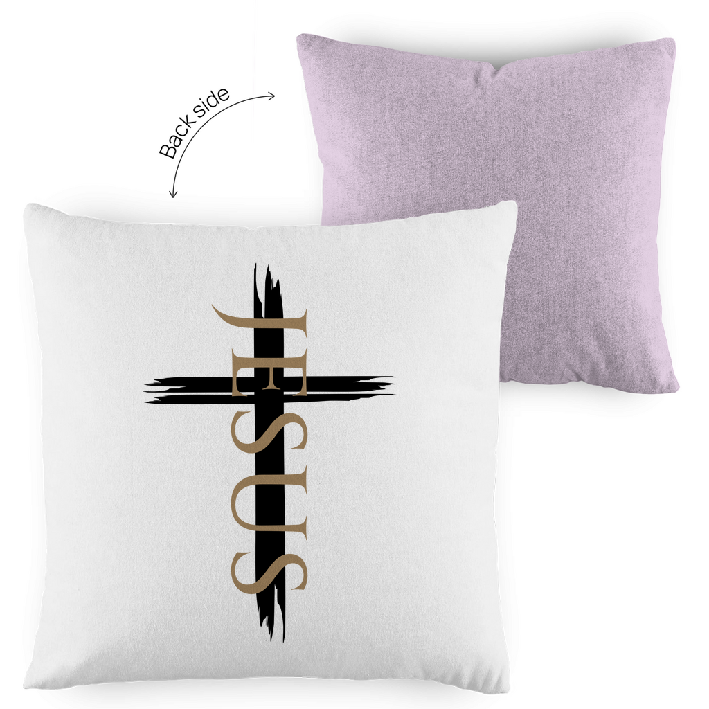 Kopfkissen zweifarbig "Jesus Kreuz" - by-grace.store