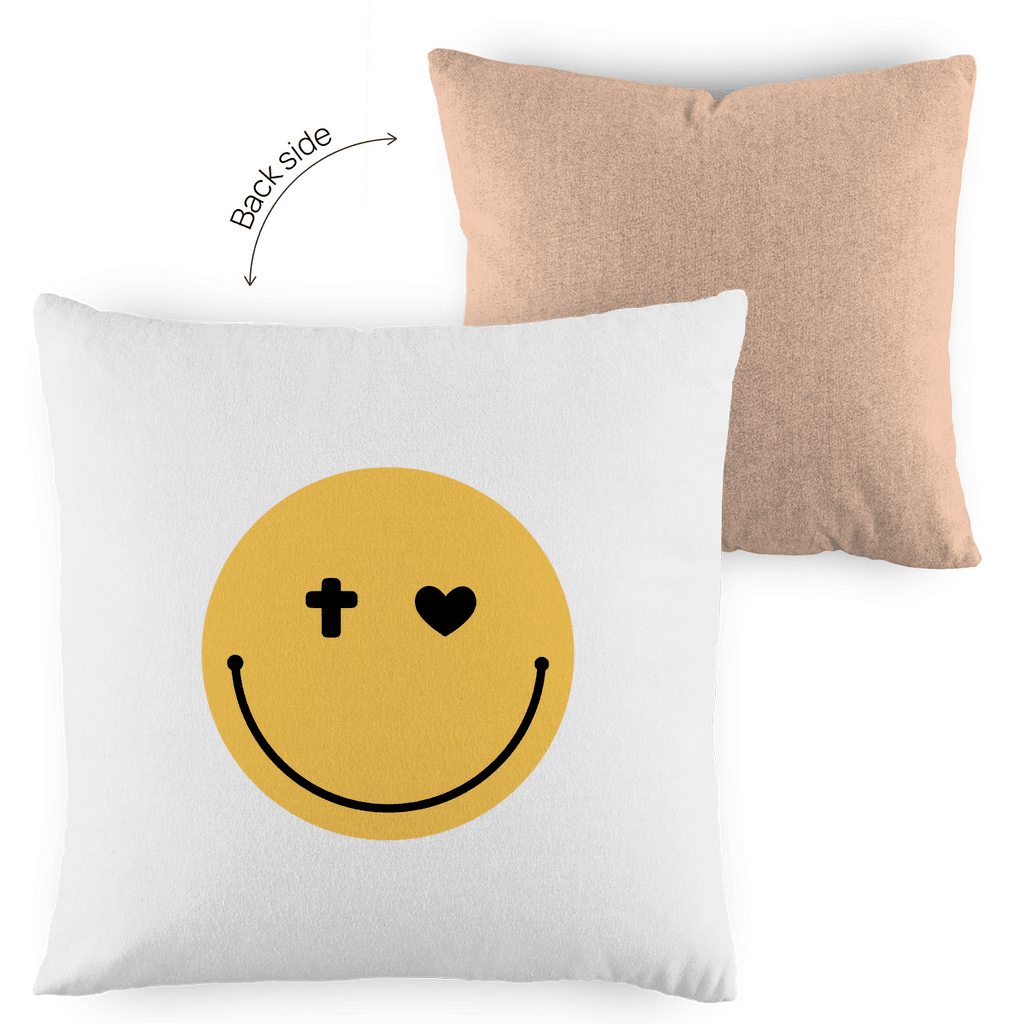 Kopfkissen zweifarbig "Smiley" - by-grace.store