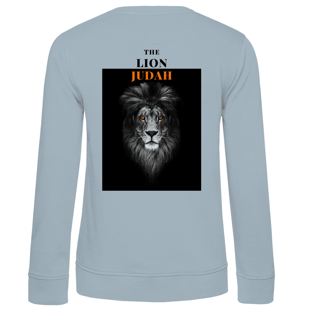 Damen Premium Bio Sweatshirt "Lion of Judah" - by-grace.store