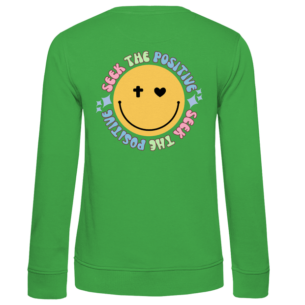 Damen Premium Bio Sweatshirt "Seek the Positive" - by-grace.store