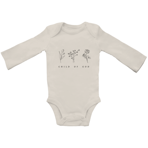 Bio Babybody Langarm "Child of God" - by-grace.store