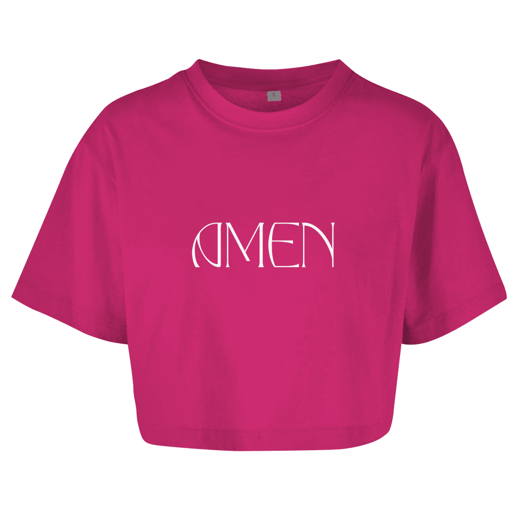Damen Oversize Crop Top 