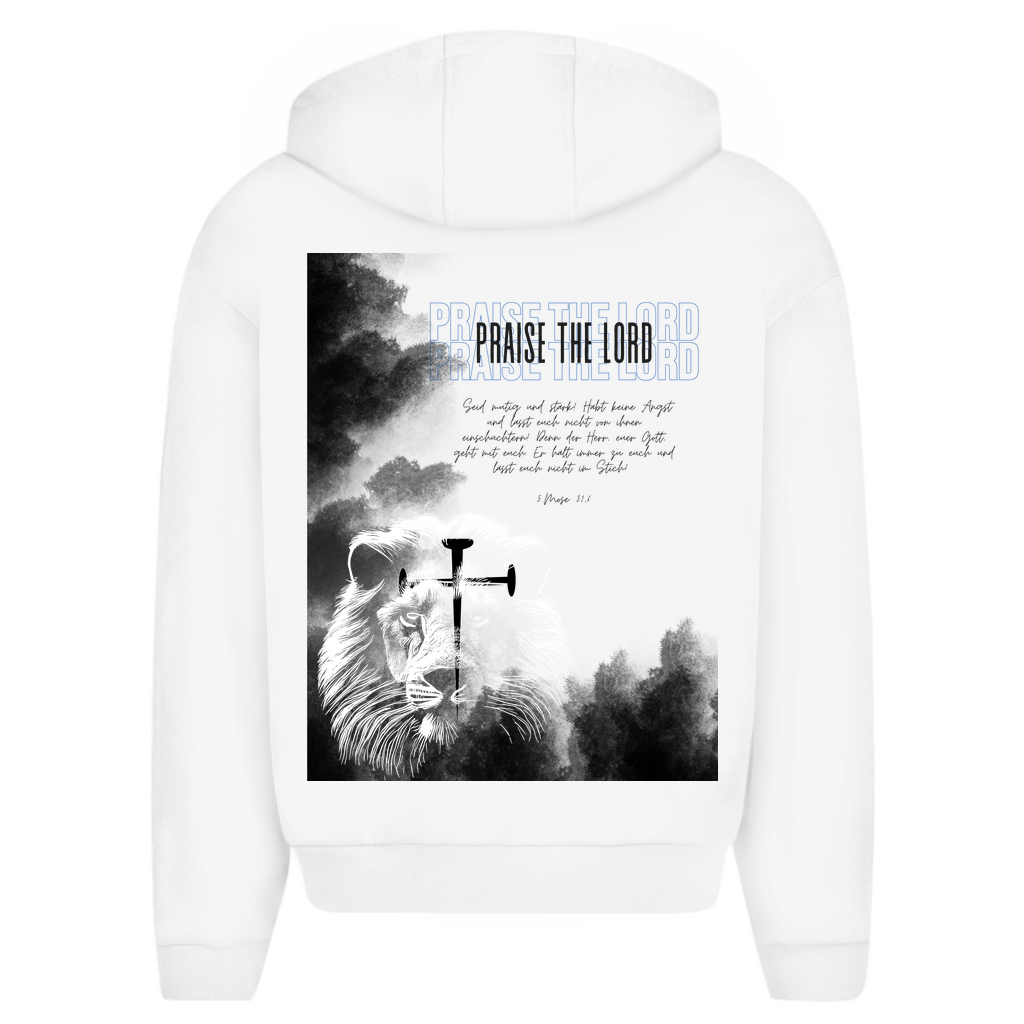 Herren Oversize Zipper Hoodie 