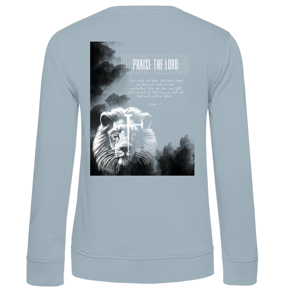 Damen Premium Bio Sweatshirt "Lion" - by-grace.store