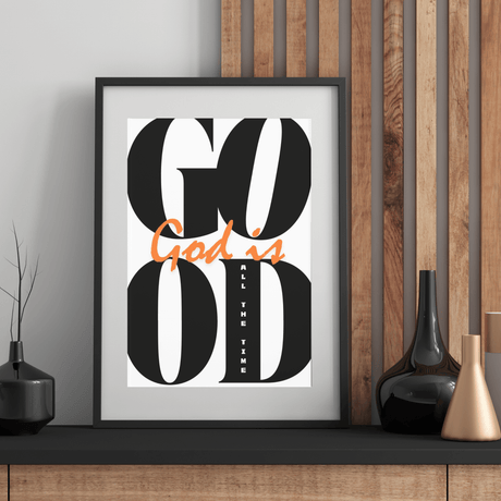 Poster "God is Good" - by-grace.store