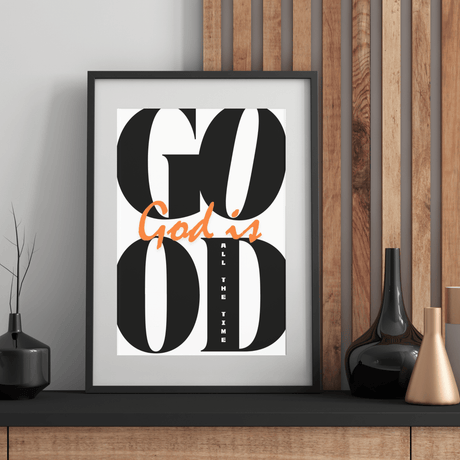 Poster "God is Good" - by-grace.store