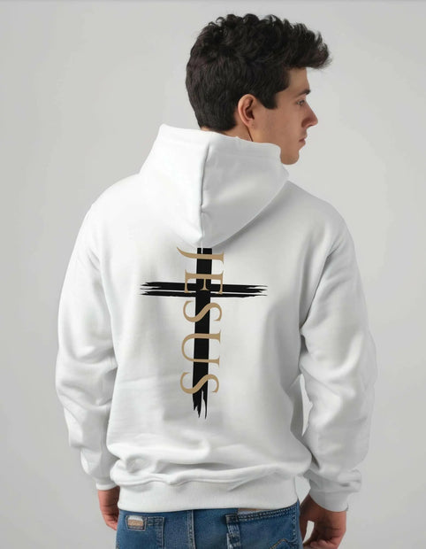 Herren Premium Bio Hoodie "Jesus Kreuz" - by-grace.store