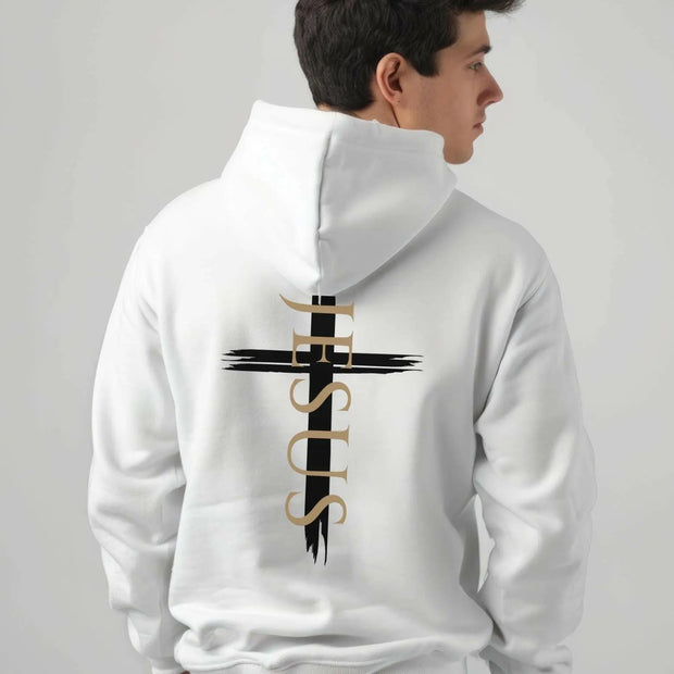 Herren Premium Bio Hoodie "Jesus Kreuz" - by-grace.store