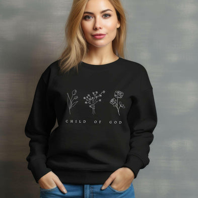 Damen Premium Bio Sweatshirt "Child of God" - by-grace.store