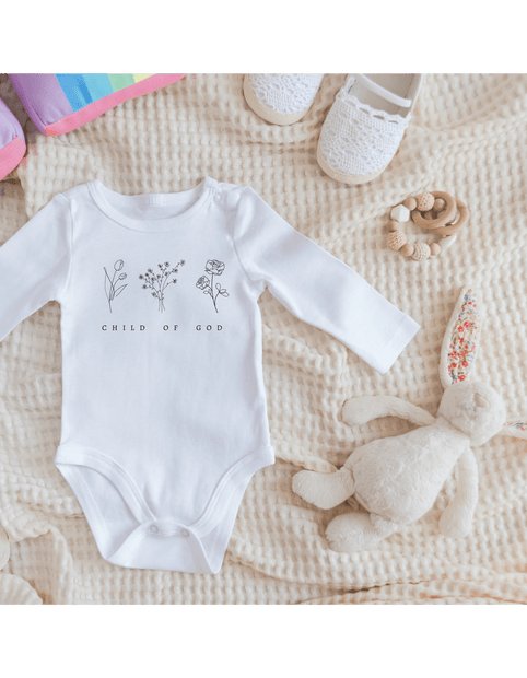 Bio Babybody Langarm "Child of God" - by-grace.store