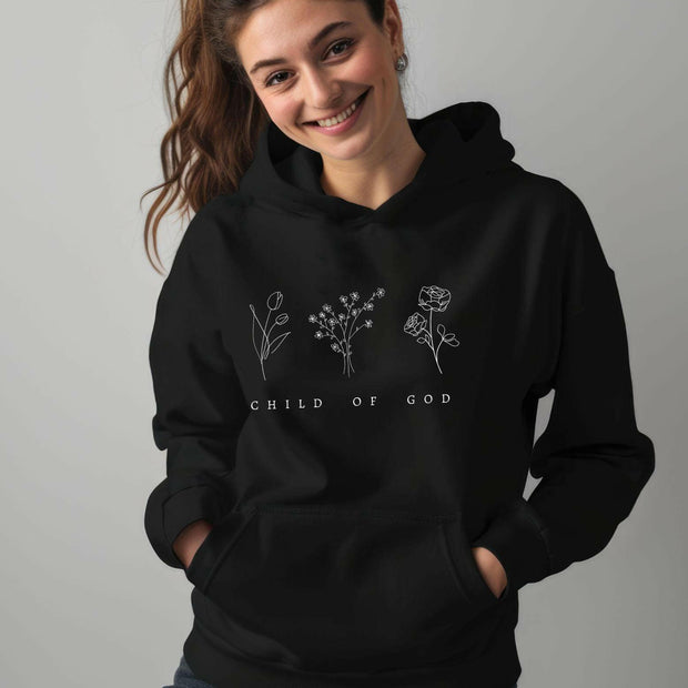 Damen Premium Bio Hoodie "Child of God" - by-grace.store