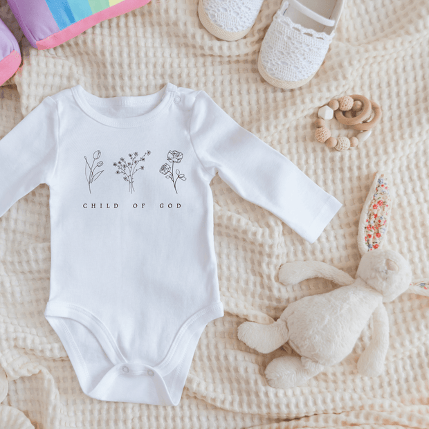 Bio Babybody Langarm "Child of God" - by-grace.store