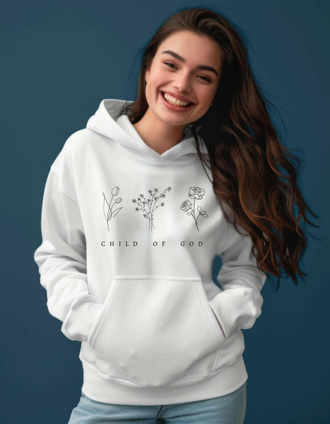 Damen Premium Bio Hoodie "Child of God" - by-grace.store